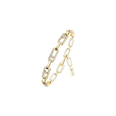 Bracelet Messika Move Link Multi en or jaune et diamants