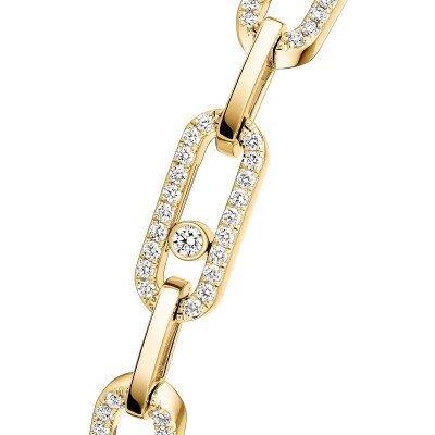 Bracelet Messika Move Link Multi en or jaune et diamants