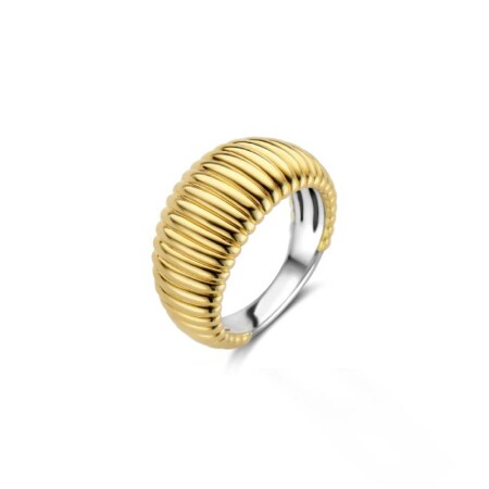 Bague Ti Sento en argent plaqué or jaune, taille 60