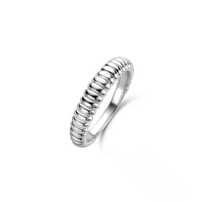 Bague Ti Sento en argent rhodié, taille 56