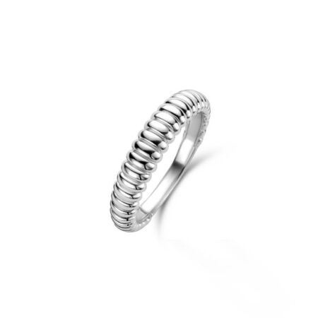 Bague Ti Sento en argent rhodié, taille 54