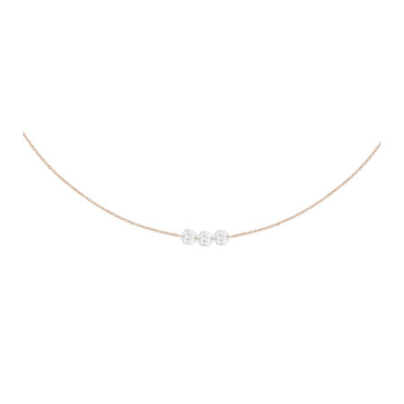 Collier Filles en or Classico en or rose et diamants