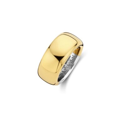 Bague Ti Sento en argent plaqué or jaune, taille 56