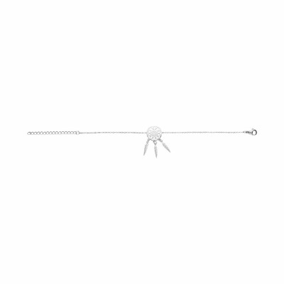 Bracelet en acier attrape reve 15.5+3.5cm