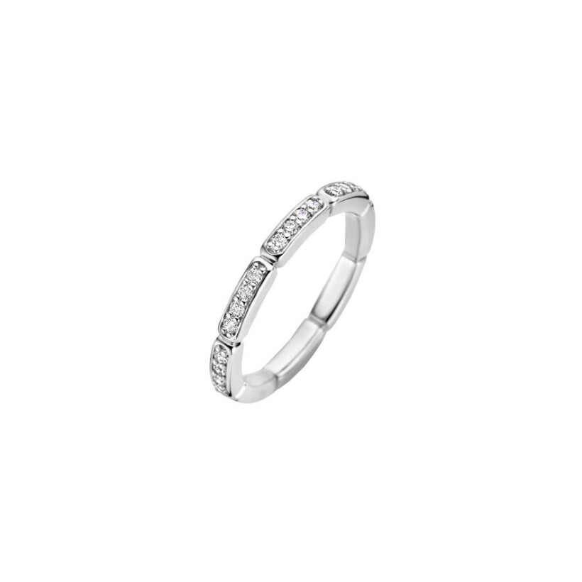 Bague Ti Sento en argent et oxydes de zirconium