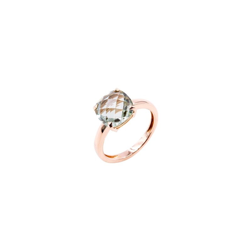 Bague Cesare Pompanon Poppy Blue en or rose et prasiolite