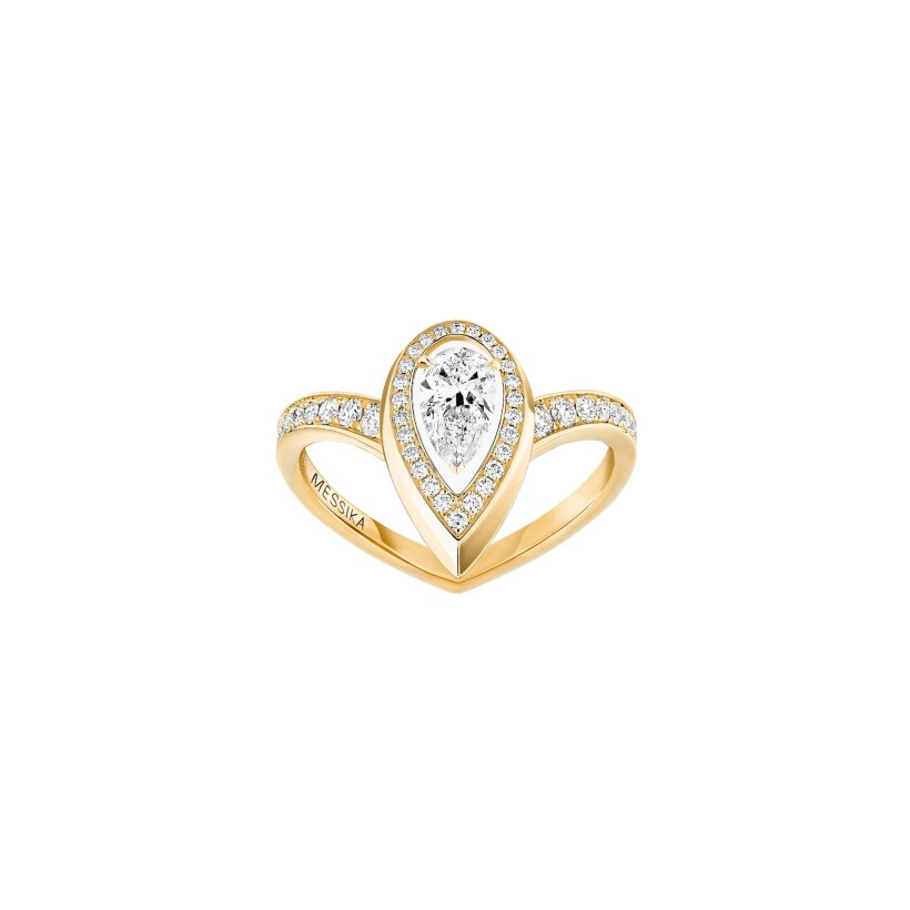 Messika Fiery ring, yellow gold and diamonds