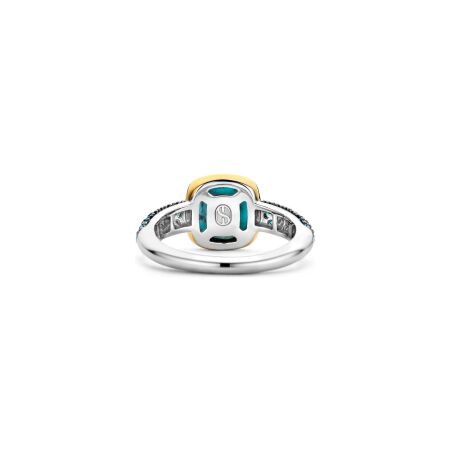 Bague Ti Sento en argent doré, taille 56