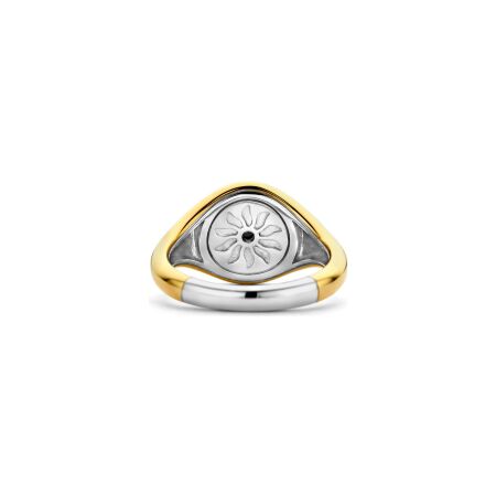 Bague Ti Sento en argent doré, taille 56