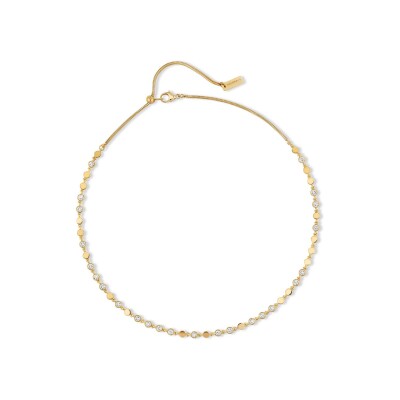 Collier Messika D-Vibes PM en or jaune et diamants