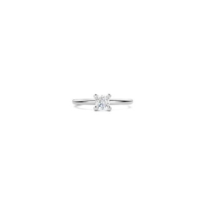 Bague Ti Sento en argent plaqué platine et oxyde de zirconium, taille 54