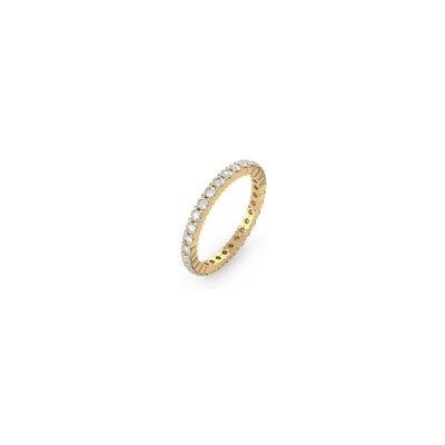 Bague Ti Sento en argent doré et oxyde de zirconium, taille 56