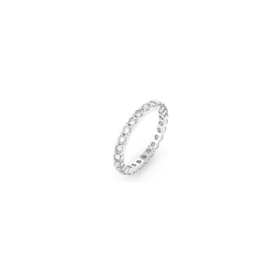 Bague Ti Sento en argent plaqué platine et oxyde de zirconium, taille 54