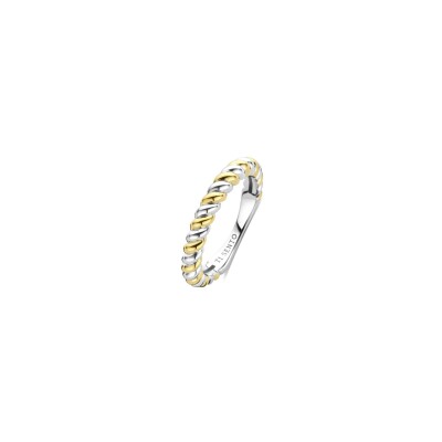 Bague Ti Sento en argent doré, taille 52