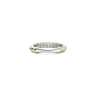 Bague Ti Sento en argent doré, taille 52