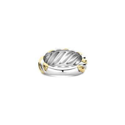 Bague Ti Sento en argent doré, taille 54