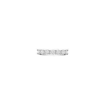 Bague Ti Sento en argent plaqué platine et oxyde de zirconium, taille 56