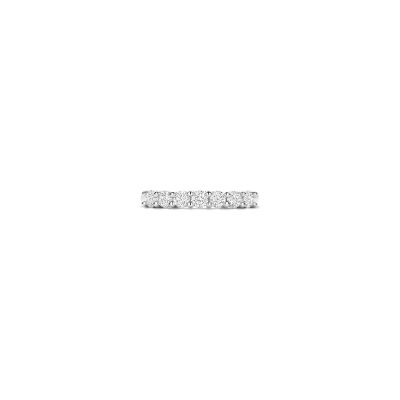 Bague Ti Sento en argent plaqué platine et oxyde de zirconium, taille 56