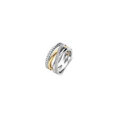 Bague Ti Sento en argent et oxydes de zirconium
