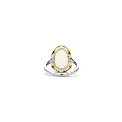 Bague Ti Sento en argent doré et cristal synthétique, taille 56
