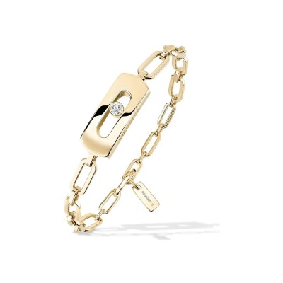 Bracelet chaîne Messika My Move en or jaune et diamant