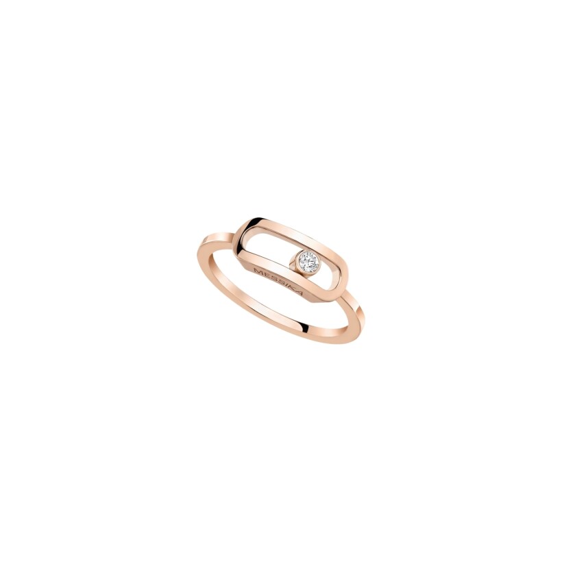 Messika Move Uno ring, large size, rose gold, diamond