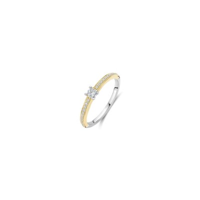 Bague Ti Sento en argent et oxydes de zirconium