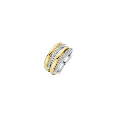 Bague Ti Sento en argent et oxydes de zirconium