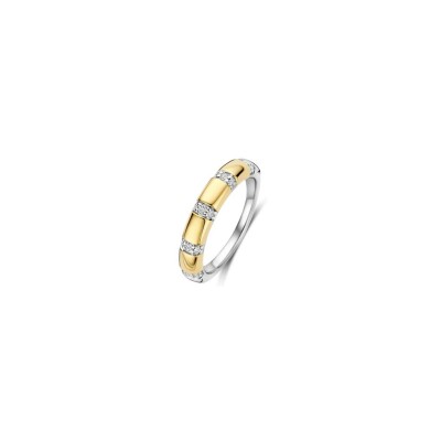 Bague Ti Sento en argent et oxydes de zirconium