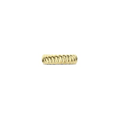 Bague Ti Sento en argent doré, taille 56