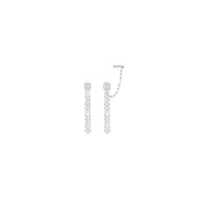 Boucles d'oreilles Messika D-Vibes en or blanc et diamants