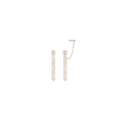 Boucles d'oreilles Messika D-Vibes en or jaune et diamants