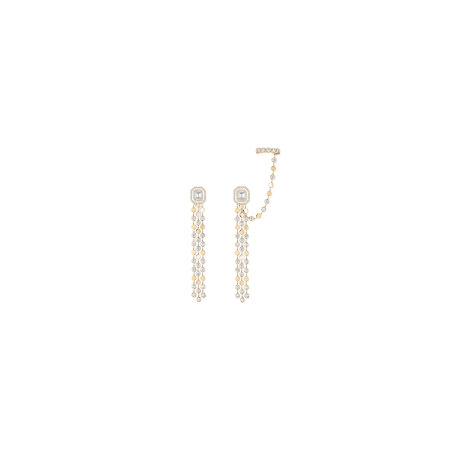 Boucles d'oreilles Messika D-Vibes en or jaune et diamants