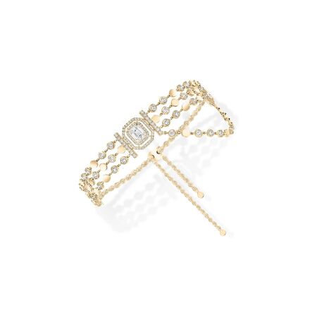 Bracelet Messika D-Vibes en or jaune et diamants