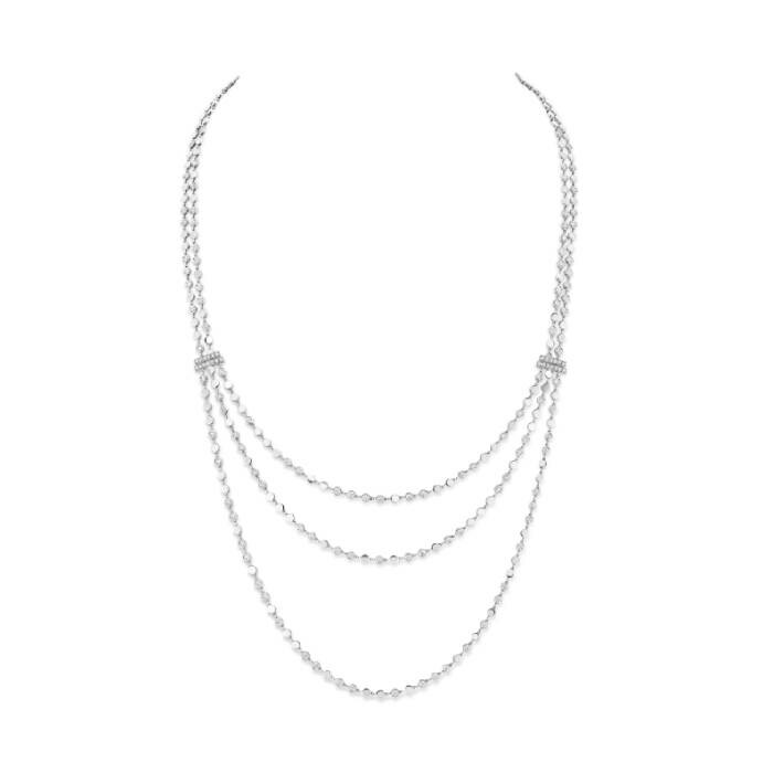 Messika D-Vibes necklace, white gold, diamonds