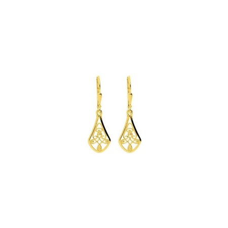 Boucles d'oreilles dormeuses en or jaune