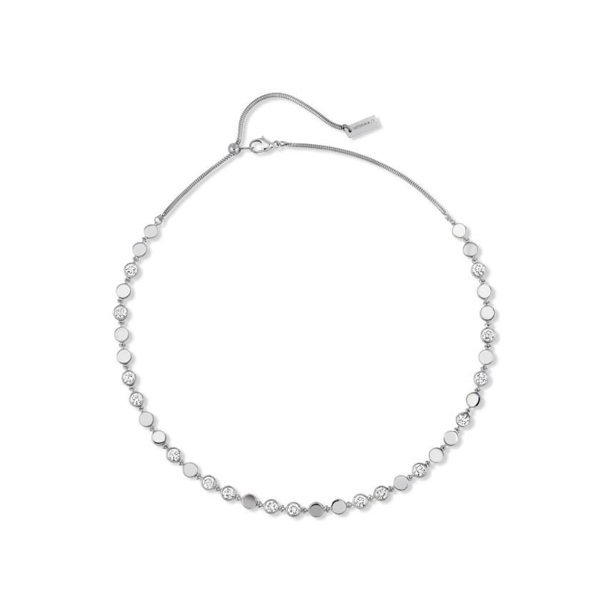 Messika D-Vibes necklace, white gold, diamonds