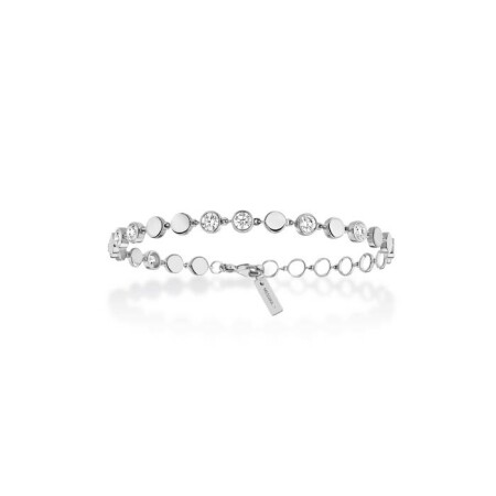 Bracelet Messika D-Vibes en or blanc et diamants