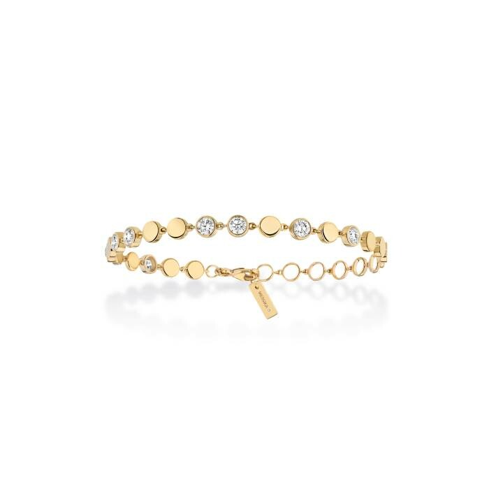 Messika D-Vibes bracelet, yellow gold, diamonds