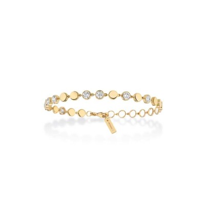 Bracelet Messika D-Vibes en or jaune et diamants