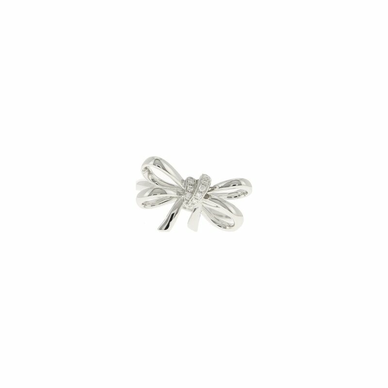 Rattrapante ring, in white gold and diamonds