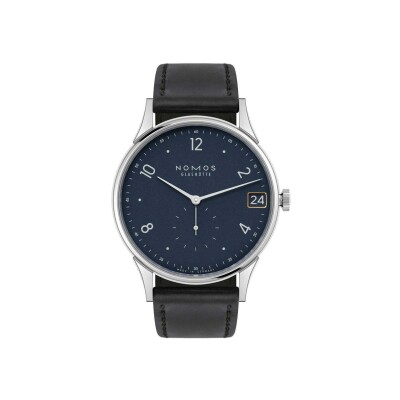 Montre NOMOS Glashütte Minimatik 39 date blue