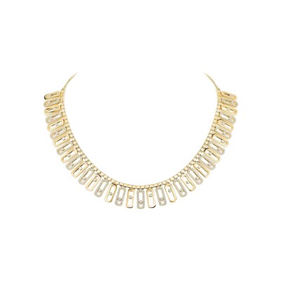 Collier Messika Move Iconica en or jaune et diamants