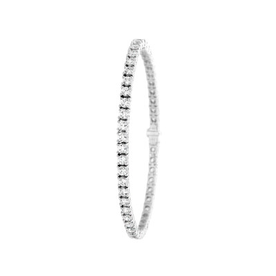 Bracelet Ligne en or blanc et diamants