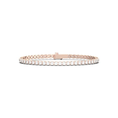 Bracelet, rose gold, diamonds