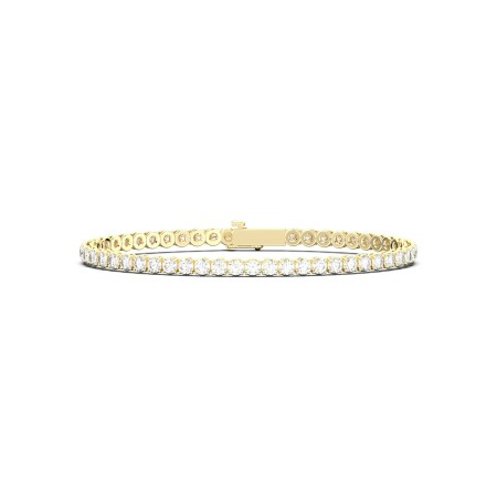 Bracelet, yellow gold, diamonds