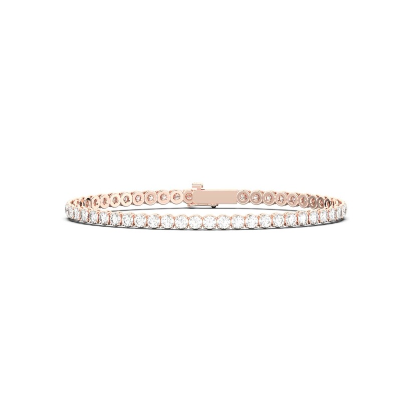 Bracelet rivière Frojo en or rose et diamants