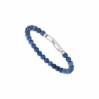 Montblanc Wrap Me bracelet in steel and sodalite