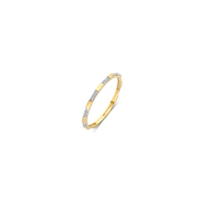 Bague Blush en or jaune et zircon, taille 52