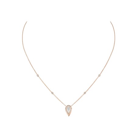 Messika Fiery necklace, rose gold and diamonds